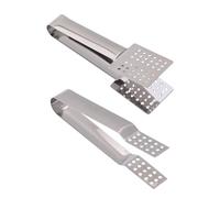 NIDHFG 2 Pieces Of Stainless Steel Tea Bag Squeezer, Tea Bag Filter Clip, Creative Food Clip, Suitable For Sugar Cubes, Candy, Ice Cubes (Silver).