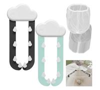 NIDHFG 2 Pieces Sink Drain Rack And 100 Pieces Filter, Kitchen Waste Filter, Kitchen Sink Accessories, Kitchen Supplies.