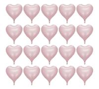 NIDHFG 20 Pieces Of Pink Heart-Shaped Balloons, Aluminum Foil Balloons, Cute Minimalist Balloons, Party Decoration Balloons.
