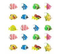 NIDHFG 20 Pieces Of Plastic Small Fish, Simulated Fish Models, Fish Tank Landscaping Supplies, Fish Tank Decorations, And Children'S Toys.