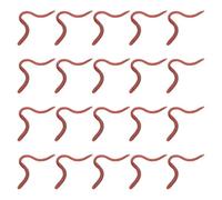 NIDHFG 20 Pieces Of Simulated Worms, Soft And Elastic Artificial Earthworms, Prank Props, Personalized Toys, Fun Fishing Fake Baits.
