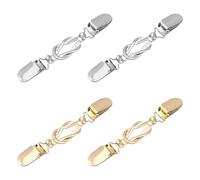 NIDHFG 4 Pieces Metal Cardigan Clip, Retro and Fashionable, Multi-Function Brooch, Creative Simple Scarf Clip for Women, Exquisite Clothing Decoration.