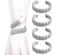 NIDHFG 4 Pieces Of Curtain Straps, Hand-Woven Straps, Simple And Versatile Curtain Straps, Curtain Fixing Device.