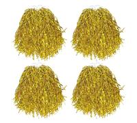 NIDHFG 4 Pieces Of Golden Shiny Flower Balls, Cheering Props, Sports Event Supplies, Cheerleading Supplies, And Dance Props.