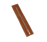 NIDHFG 6 Pieces Of Leather Zips, Repeated Pulling And Closing Smoothly And Smoothly, Large Hole Opening, Easy Installation And Disassembly, Suitable For Handmade Crochet Bags, Diy Handbags.