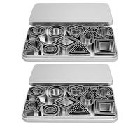 NIDHFG 60-Piece Cookie Mold With 2-Piece Storage Box, Dough Cutter, Creative Mold, Stainless Steel Mold, Kitchen Supplies.