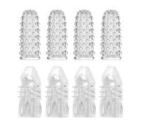 NIDHFG 8 Pieces Of Silicone Finger Covers, Adult Products, Sex Toys, Couples Toys.