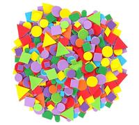 NIDHFG 900 Pieces Of Colored Foam Geometric Patches, Creative Mini Cute Patches, Diy Handmade Art Decorating, Children'S Self-Adhesive Geometric Graphics Set.