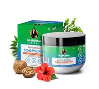 NIDHI’S GRANDMAA SECRET Scalp Scrub - Natural Curry Leaves & Seaweed Scalp Scrub for Dandruff, Buildup, Dead Skin - Cleansing and Exfoliating Dry Scalp Scrub - Sulphate/Parabens Free - 200mL