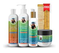 NIDHI'S GRANDMAA SECRET Hair Growth Combo with Hair Oil, Shampoo, Conditioner and Scalp Scrub & Free Neem Comb