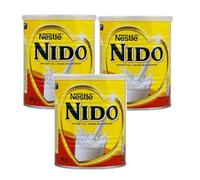 Nido Nest-le's Instant Full Cream Milk Powder for Coffee and Tea Beverages, No Added Preservatives 400g Pack of 3