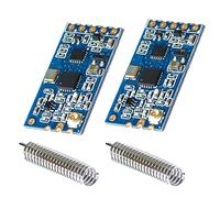 NIDONE 2PCS Wireless Serial Port Module 433Mhz HC-12 SI4463 SI4438 Wireless Transceiver Wireless Data Communication Transmission Serial Port 1000M Distance Transmission