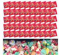 NIDONE 50Pcs Mini Resin Animals, Glow in The Dark Mini Christmas Figurines Cute Small Luminous Figurine for Landscape Outdoor Patio Yard Lawn, Christmas Figurines