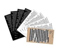 NIDONE 9 Sheets Small Talk Stickers Adhesive Quote Stickers for Journaling Scrapbook Journal Planners Vintage Text Stickers