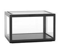 NIDONE Clear Display Case, Dustproof Plastic Clear Box with Magnetic Attraction Lid, Stackable Non Slip Display Cases for Collectibles, 26x21.5x16 cm
