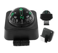 NIDONE Compass for Car Dashboard, Accurate Pointing Car Compass, Adjustable Angle Navigation for Travel, Black, 6.7x5.7x5.3 cm