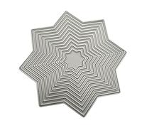 NIDONE Cutting Dies Cut Metal Scrapbooking Stencils Nesting Die For Diy Scrapbooking Photo Album Decorative Embossing Paper Cards Crafts Die Cuts - Star