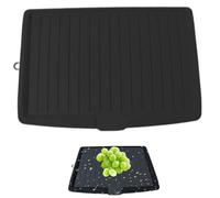 NIDONE Dish Drain Board Plastic Drain Boards 17.6x12.2'' Dish Drainer Tray Large Drainer Mat with Side Drop Slope Diversion Drainboard for Rack Kitchen Counter, Board