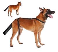 NIDONE Dog Tail Protector Anti-lick Protective Dog Tail Cover for Wounds with Open End Oxford Cloth Wound Cover Supplies, Black, M