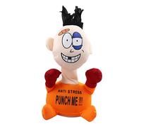 NIDONE Electric Plush Vent Toy Comfortable Touching Punch Me Doll for Stress Relief No Battery Orange, emotional vent doll