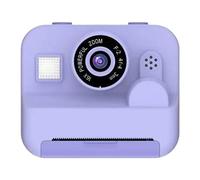 NIDONE Kids Instant Print Camera, Digital Camera Polaroid, 4800MP HD Dual Cameras 2.4in IPS Screen Children Selfie Video Cameras, Purple