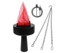 NIDONE Led Flame Light Dynamic Fire Effect Light Hanging Flame Light,USB Rechargable Fire Lights Hanging Realistic Fake Fire Pit Portable Artificial Fire Flames for Christmas Halloween Haunted House