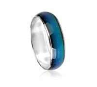 NIDONE Mood Color Changeable Ring, Emotion Feeling Magic Ring Mood Color Changeable Alloy Changing Finger Jewelry for Men Women