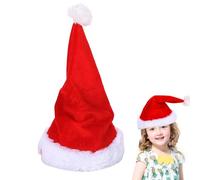 NIDONE Singing Christmas Hats, Battery Powered Dancing Santa Hat for Adults Kids, Plush Velvet Funny Hat with Music, Xmas New Year Party