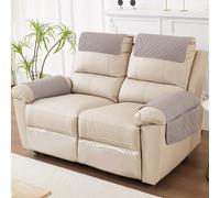 NIDONE Sofa Arm Covers 4Pcs/Set Minimalist Side Pocket Couch Arm Covers Splashproof Polyester Slipcover Non-slip Furniture Protector for Couch Armchair two people