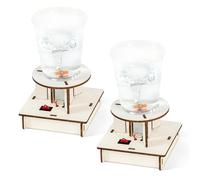 NIDONE Tornado Maker 2 Set Educational Tornado in a Bottle Scientific Magnetic Simulator Battery Powered Toys for Kids for Science Laboratory, Science Class