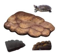 NIDONE Turtle Basking Platforms Arc Angle Imitation Stone Texture Turtle Tank Accessories with Magnet Decorative Basking Platforms for Aquatic Turtles, Semi Aquatic Animals