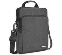 NIDOO 10 Inch Tablet Laptop Sleeve Shoulder Messenger Bag - Protective Carrying Case for 10.5" iPad Pro/Air/Surface Go 2/Galaxy Tab A8, Dark Grey