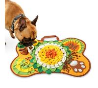 Nidoot Snuffle Mat for Dogs, Interactive Sniffing Mat for Small & Medium Dogs, Slow Feeder Dog Treat Mat, Easy to Clean & Store, Bone Shape Puzzle Feeding Mat, 17" x 25"