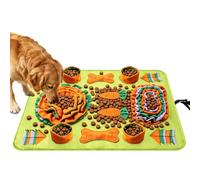 Nidoot Snuffle Mat for Dogs, Interactive Sniffing Mat for Small & Medium Dogs, Slow Feeder Dog Treat Mat, Easy to Clean & Store, Bone Shape Puzzle Feeding Mat, 27" x 38"