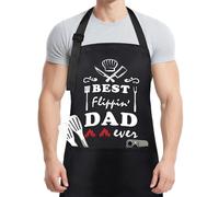 Nidoul Grill Aprons for Men, Grill Apron for Men Funny Aprons Professional Dad Apron for Grilling BBQ Cooking Kitchen, Birthday Funny Father’s Day Easter Gifts
