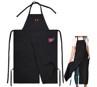 Nidoul Split Leg Ceramics Apron,Heavy Duty Canvas Pottery Apron with 3 Portable Pocket,Adjustable Waterproof Art Smock Full Coverage Aprons for Women Men DIY Ceramic Gardening Painting Sculpture