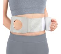 NIdreamCE Adjustable Stoma Support Belt for Men & Women - Breathable Ostomy Hernia Belt with Stoma Opening for Stoma Bags to Prevent Parastomal Hernia (M)