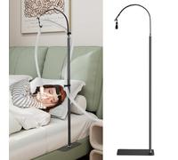 NIdreamCE CPAP Hose Holder Stand Bedside,CPAP Hose Hanger for Bed Adjustable Height and Angle, CPAP Tube Accessories Avoid Hose Tangle,Versatile Under Mattress or Floor Mount with Swivel Arm