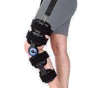 NIdreamCE Hinged Knee Brace ROM Post Op, Support for ACL, PCL, MCL Knee Immobilizer Braces Orthopedic Rehab,Meniscus Tear, Arthritis,Adjustable with Side Leg Stabilizers Locking,Women and Men