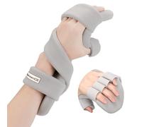 NIdreamCE Resting Hand Splints for Straightening Fingers,Carpal Tunnel Wrist Brace Night Immobilizer With Finger Separators for Stroke Rehabilitation,Muscle Atrophy,Hand Spasms (L)
