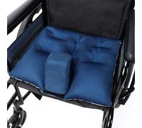 NIdreamCE Wheelchair Wedge Pommel Cushion with Safety Straps Non-Slip Wheelchair Cushion for Seniors Pressure Relief, Prevents Forward Sliding,Improves Positioning, Fall Prevention,Machine washable