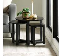 Nidri Black Nest of 3 Tables