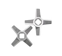 NIDUNO 2pcs Meat Grinder Knife Stainless Steel Mincer Blade Spare Parts Attachment 8# For Zelmer 987.94 987.83 For ZMM Kitchen Appliance