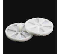 NIDUNO 2pcs Meat Grinder Pinion Spare Parts Mincer Plastic Gear KW650740 For Kenwood MG400 450 470 500 Pro1400 1600 For Delonghi KMG1200