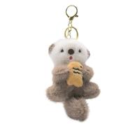 NIEBYI Otter Keychain Charm & Bag Charm - Adorable Keychain Ring for Bags Otter stuff - for Men Women Animal Lovers