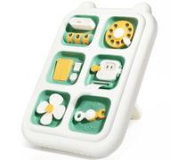 NIEBYI Sensory Toys for Toddlers 1-3, Airplane Travel Toys for 1+ Year Old, Toddler toys, Baby Fidget Board Birthday Gifts for Boy&Girl 12-36 Months -Green