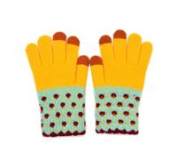 NIEBYI Winter Touch Screen Gloves for Women Cable Knit Wool Fleece Lined Texting Mittens Gold Weather Warm Sport Glove