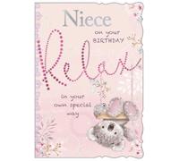 Niece Birthday Card with Koala Design, 13 x 19 cm