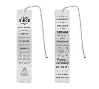 Niece Birthday Gifts, Happy Birthday Niece Bookmark, Birthday Gift Ideas for Teenage Niece Adult