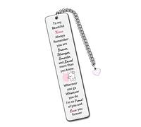 Niece Bookmarks Graduation Gift Inspirational Go to University Encourage Keepsake Birthday Gift Christmas Woman Distance Accompany Back to School Present Appreciate Book Accessory from Aunt Uncle